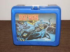 VINTAGE TOY 1991 DC COMICS PLASTIC BATMAN LUNCHBOX picture