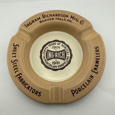 Vintage Ing-Rich Ingram Richardson MFC Porcelain Enamelers - Enameled Ashtray picture