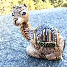 Vintage Handmade De Rosa Rinconada Seated Camel 18K Gold Platinum picture