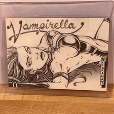 Breygent 2011 Vampirella Trading Card Series 1/1 Sketch by Slickaway #35/50 Rare picture