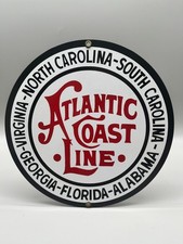 VTG Ande Rooney Atlantic Coast Line Railroad Virginia - Florida Porcelain 9 7/8