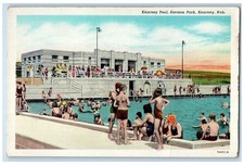 c1940s Kearney Pool Bathing Harmon Park Kearney Nebraska NE Unposted Postcard picture