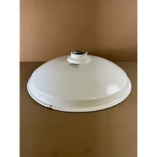 Vintage QUAD Reflector Gas Pump Gas Station Light Lamp Shades Porcelain White picture