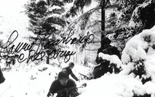 Sam Lombardo signed 4x6 photo Battle of The Bulge WW II Rare COA LOOK picture