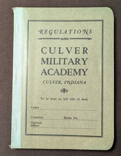 Culver Military Academy Regulations Book 1928 Indiana picture