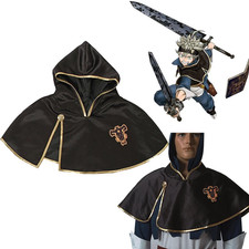Asta Black Clover Team Black Bull Hooded Black Short Cloak Cosplay Costume Anime picture