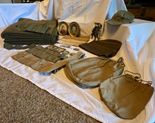 Original WWII US Army Air Forces Garrison/Overseas Caps Lot, Dog Tags, Pictures picture