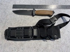 Gerber USA Prodigy Coyote Tan Fixed Blade Knife W/ Sheath Very Clean picture