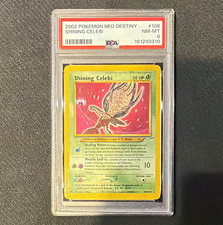 2002 Pokémon Neo Destiny Shining Celebi #106 PSA 8 Graded English picture