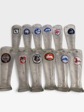 Set of 12 NRL Team Logo Clear Glass Beer Glasses Tapered 610-700ml picture