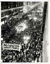 LD238 1938 Original Photo 40 AND 8 PARADE La Societe des Quarante Hommes et Huit picture