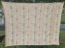 Vintage Bates 69 x 93 Twin Bedspread Blanket Mid Century Cowboy Western Rodeo picture