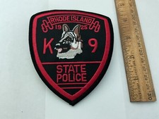 Rhode Island State Police K-9 new collectable patch full size picture