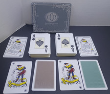 Cartamundi De Is Casino Plastic Playing Cards Double Deck Boxed Vintage picture