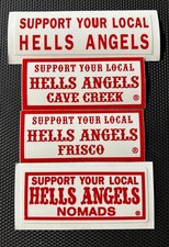 RARE NOS HELLS ANGELS SUPPORT STICKERS  picture