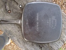 National Wagner Sidney -0- Square Skillet 1218. Restored Seasoned  picture
