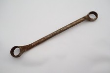 Vintage Bonney 1-1/4 x 1-3/8 Double Box End Wrench Chrome Vanadium Steel SAE picture