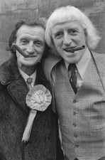 English DJ Jimmy Savile with his brother Johnnie Savile UK OLD PHOTO picture