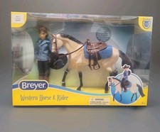 Breyer Western Horse & Rider Playset #61155 Mesquite & Mackenzie New In Box picture