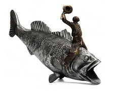 Bass Cowboy Bank by Scott Nelles Vintage Sculpture picture
