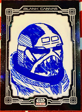 2025 Topps Star Wars Chrome Galaxy Blank Canvas Case Hit Sketch Auto Chojedki picture