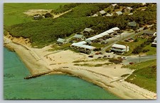 Chatham Tides Mass Aerial View Pleasant Street Vacation Resort Vintage Postcard picture
