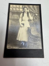 Early 20th Century Cabinet Card Photo Young Woman Teenager Girl Pretty picture