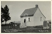 Gen. Poors headquarters, Saratoga battlefield NY 1929 RPPC Photo Postcard COPY picture
