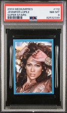 2003 Mediumpres Super Stars #112 JENNIFER LOPEZ PSA 8 Pop 1 highest picture