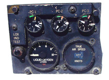 USAF & USN A-7 Corsair II Pilot's Cockpit PC Hydraulics, LOX and TAS Panel picture