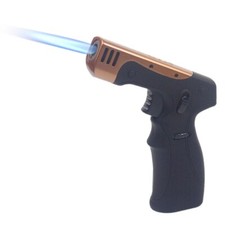 Butane Refillable Torch Flame Inflatable Pistol Cigarette Gun Shaped Lighter picture
