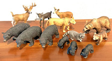 Lot of 13 Schleich Wild Animals Bear, Deer, Racoon picture