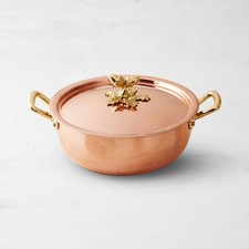 Ruffoni Historia Hammered Copper Chef Braiser with Acorn Knob, 3.5-Qt picture