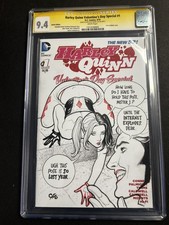 FRANK CHO Original Art Sketch CGC 9.4 HARLEY QUINN & JOKER 1 OF FIRST OUTRAGE picture