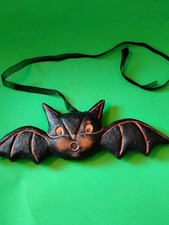 Rare Primitives By Kathy Johanna Parker Halloween Double Sided Hanging Bat  picture