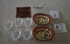 Southwest,Junk Drawer, Kitchen, 11 Lot Basket, Glassware ,Coasters Scorpion picture