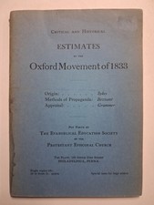 Estimates of the OXFORD MOVEMENT 1833 1910s-20s EVANGELICAL Protestant picture
