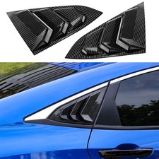 Thenice Window Louvers for Honda Civic Sedan 2016-2021 - Carbon Fiber picture