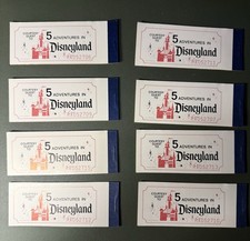 1978 Disneyland Courtesy Guest Ticket Book 5 Adventures A B C D Coupons No E picture