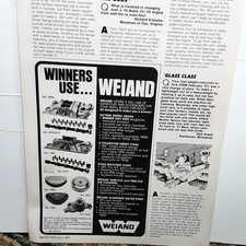 1987 Weiand Performance Ad Manifolds Cams Water Pump Print picture