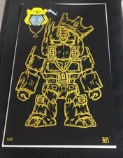Andy Duso Transformers Soft Touch Bumblebee Art Book W/Remarque & COA picture