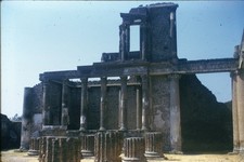 c1960's Kodachrome 35mm Slide Pompeii Temple of Jupiter Roman Ruins Italy Window picture