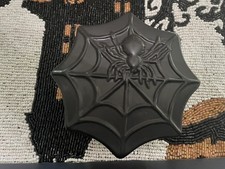 Ashland Brand Black Ceramic Spiderweb Design Candle with Lid 5
