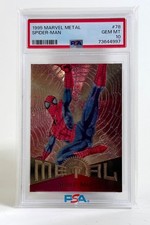 SPIDER-MAN #78 | 1995 MARVEL METAL  | PSA GRADED 10 GEM MINT picture