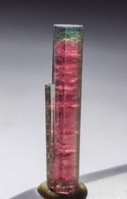 Watermelon Tourmaline Crystal Green Cap Natural Gemstone Mineral Crystals picture