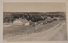 CASPIAN MICHIGAN c 1950s RPPC Mining Town Upper Peninsula Town View L.L. Cook picture