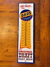 Vintage 1950’s - JUST RIGHT FOR DAD’S ROOT BEER - Thermometer -- Great Condition picture