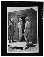 Photo:India 1942 Officers Mess Stork Club Airplane Crate Officers Entering picture
