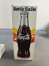 NOS Vintage Coca-Cola Bottle AM Transistor Radio Hong Kong w/ Original Box picture