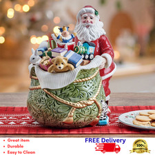 Fitz and Floyd St. Nicholas Santa Cookie Jar Ceramic Holiday Christmas Decor New picture